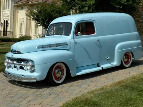 We feature our fair share of 50s Ford trucks around these parts, without a doubt. . 50s ford panel truck